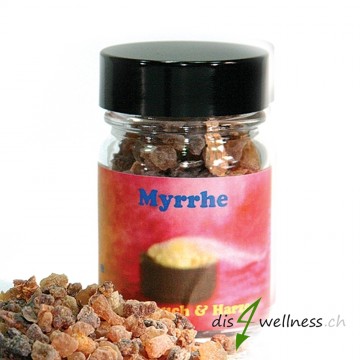 Myrrhe - Räucherharz von Aromell im Glas, 35g 