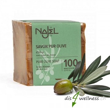 Najel Aleppo-Seife mit reinem Olivenöl, 200g