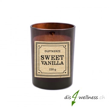 Pajoma - Braunglaskerze Apothecary "Sweet Vanilla"