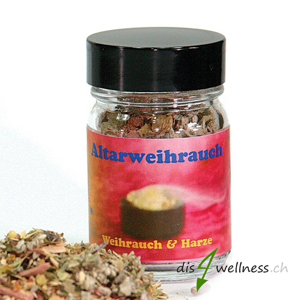 Altarweihrauch - Räuchermischung von Aromell im Glas, 20g