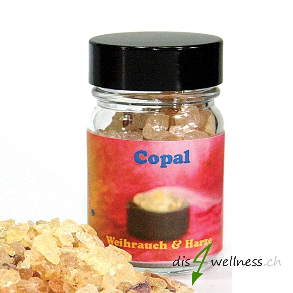 Copal Oro - Räucherharz von Aromell im Glas, 30g