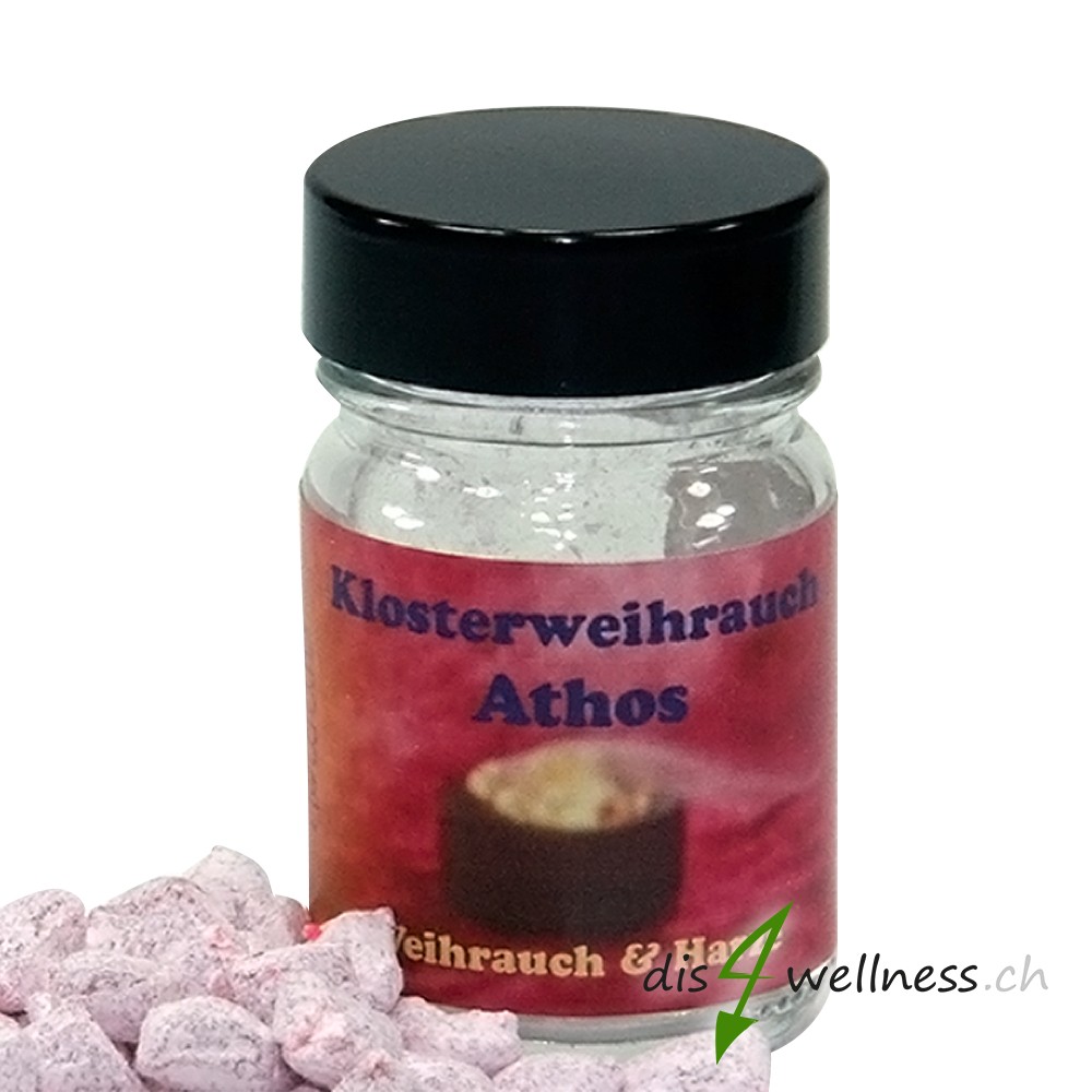 Athos - Klosterweihrauch, Rosenweihrauch von Aromell im Glas, 30g