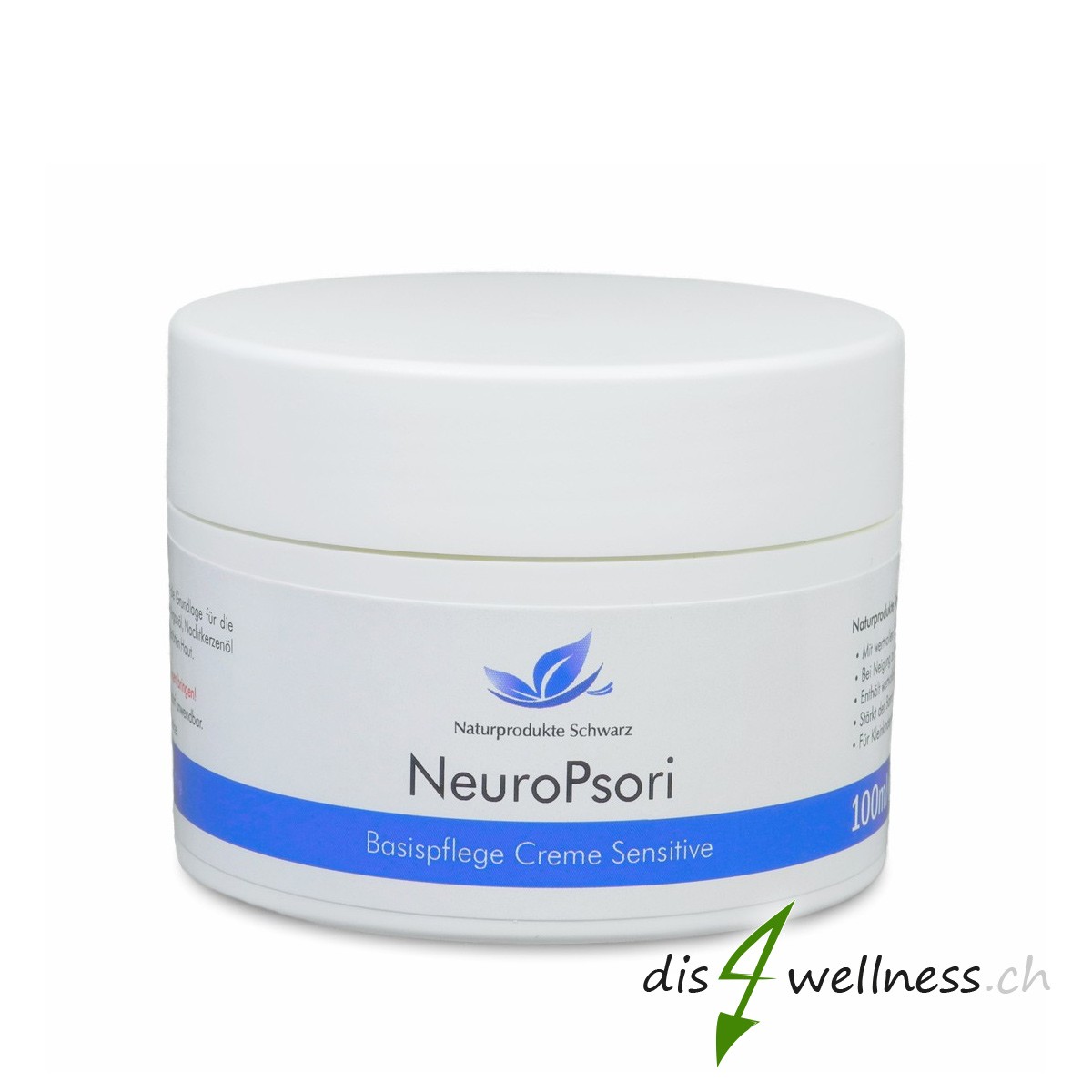 NeuroPsori Creme Basispflege Sensitive, Pflege bei Neurodermitis, 100 ml 