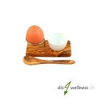 Olivenholz Eierbecher