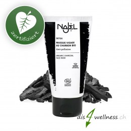 Najel Detox Gesichtsmaske mit Aktivkohle, 80ml