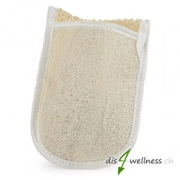 Luffa Peeling und Massage Handschuh