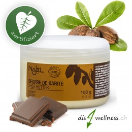 Najel Shea Butter mit Kakaoduft, zertifiziert, 150 g