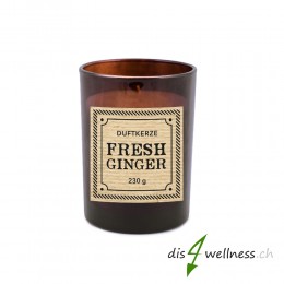 Pajoma - Braunglaskerze Apothecary "Fresh Ginger"