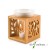 Pajoma - Duftlampe "Pattern" aus Keramik und Bambus, weiss