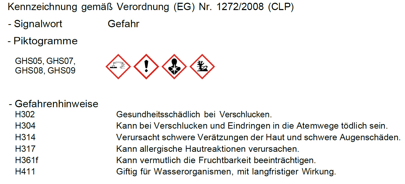 Gefahrenhinweise