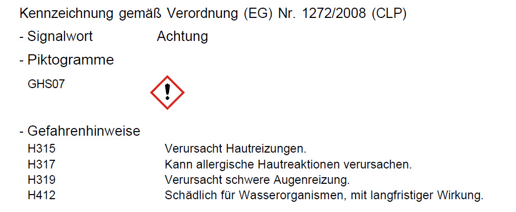 Gefahrenhinweise