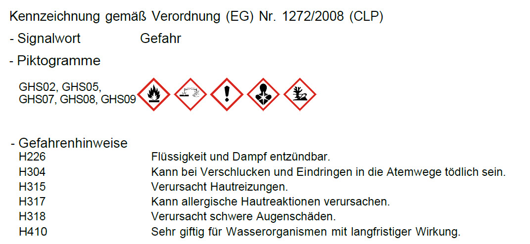 Gefahrenhinweise