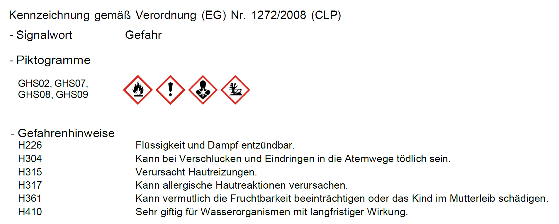 Gefahrenhinweise