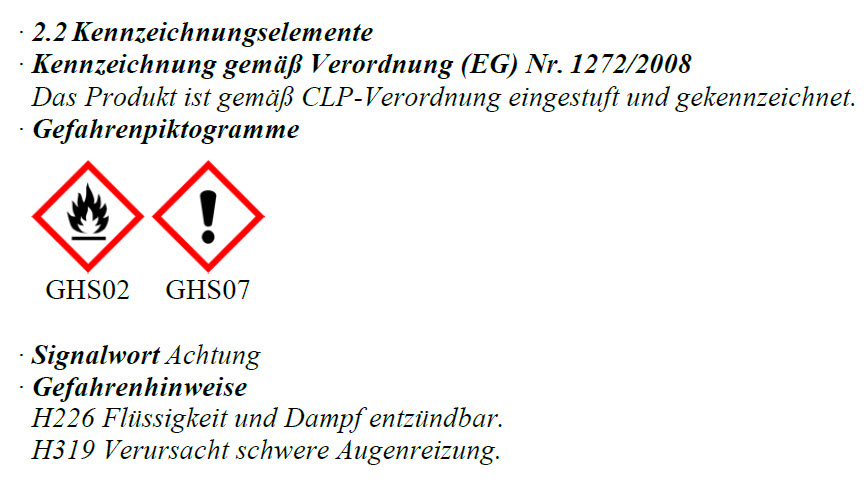 Gefahrenhinweise